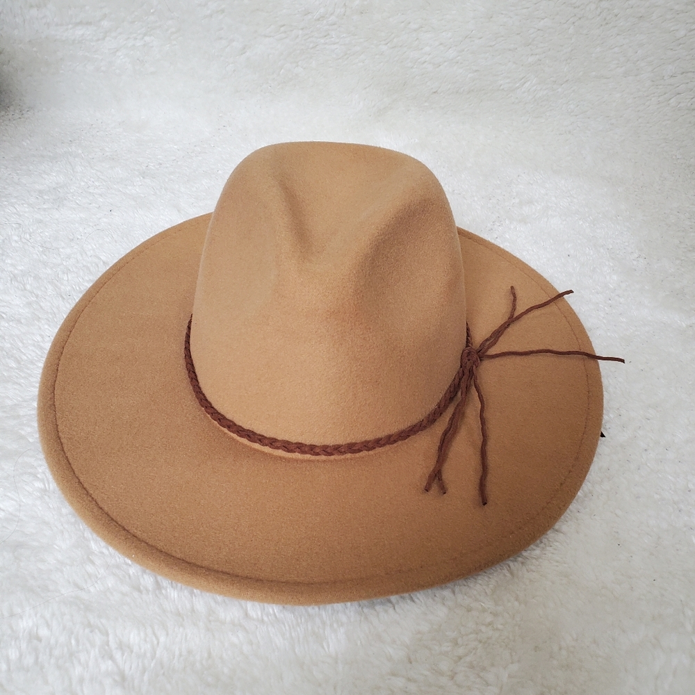 A brown soft hat